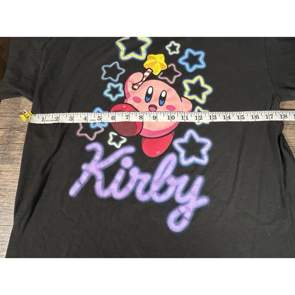 Nintendo Kirby Star Rod Women's Long Sleeve T-Shirt - BoxLunch‎ Exclusive Black - Picture 8 of 9